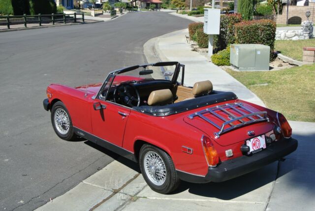 1979 red MG Midget Convertible