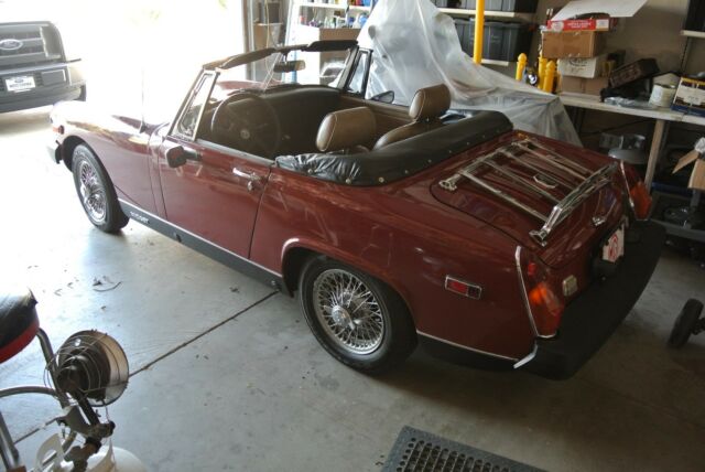 1979 red MG Midget Convertible