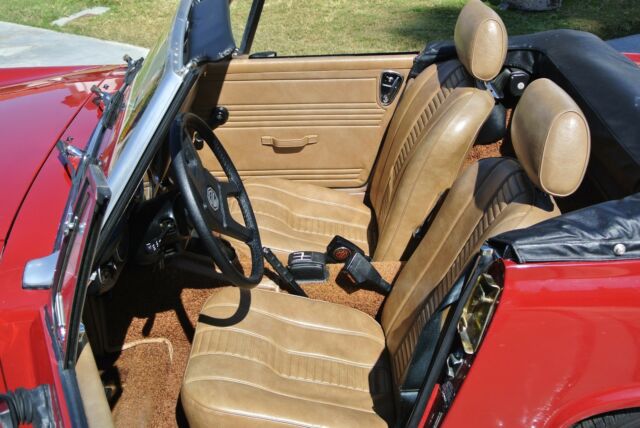 1979 red MG Midget Convertible