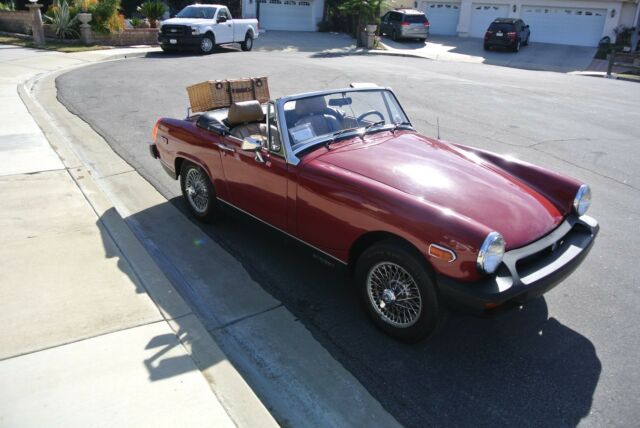 1979 red MG Midget Convertible