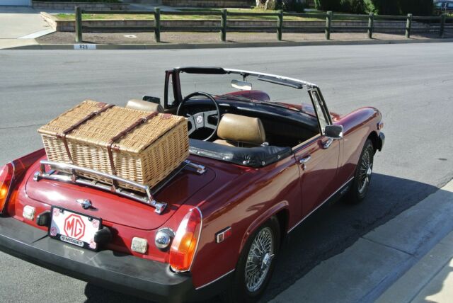 1979 red MG Midget Convertible