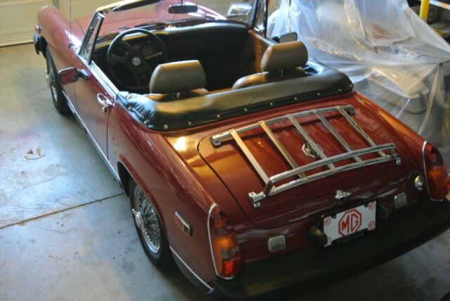1979 red MG Midget Convertible