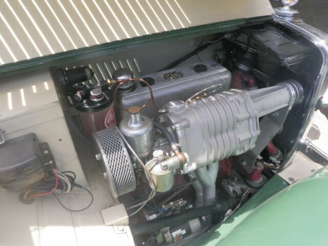 1948 green/ cream MG T-Series roaster