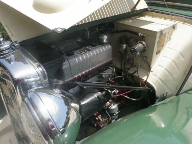 1948 green/ cream MG T-Series roaster