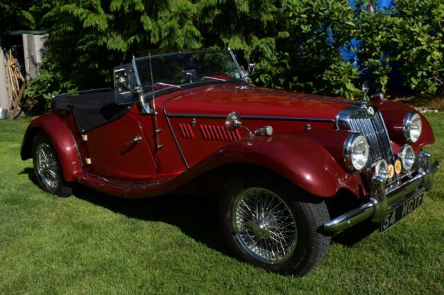 1954 Red MG T-Series Convertible