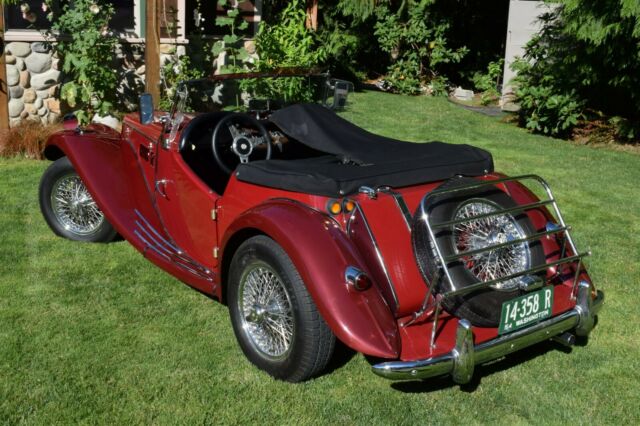 1954 Red MG T-Series Convertible