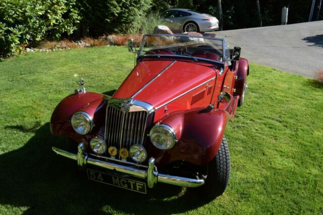 1954 Red MG T-Series Convertible