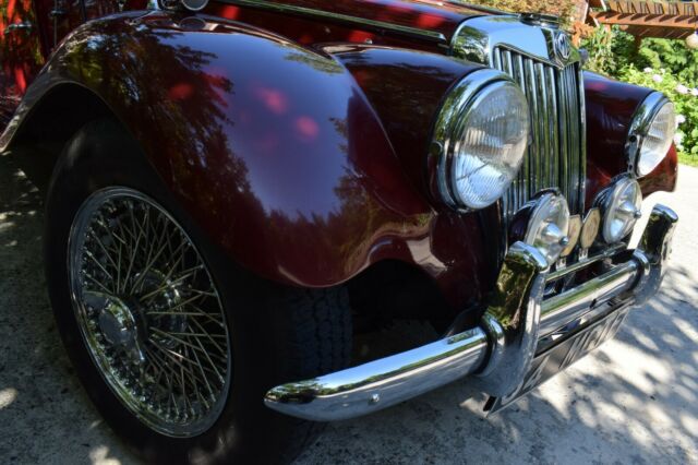 1954 Red MG T-Series Convertible