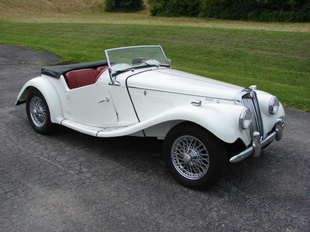 1955 White MG T-Series Convertible