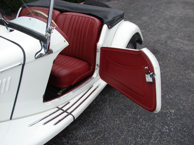 1955 White MG T-Series Convertible