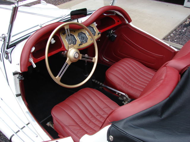 1955 White MG T-Series Convertible