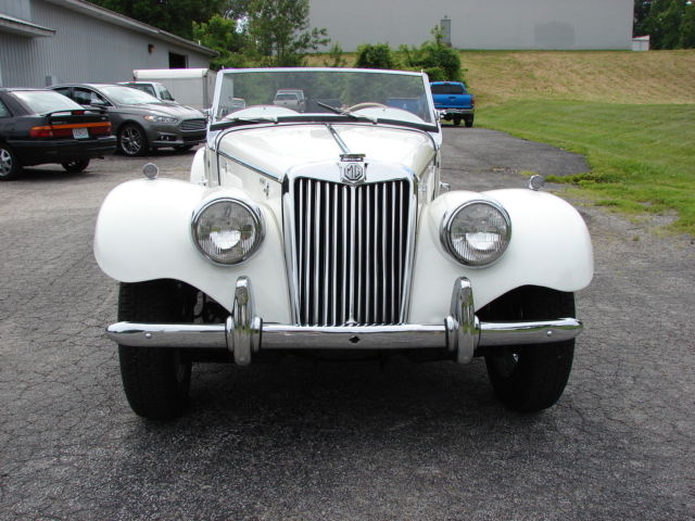 1955 White MG T-Series Convertible