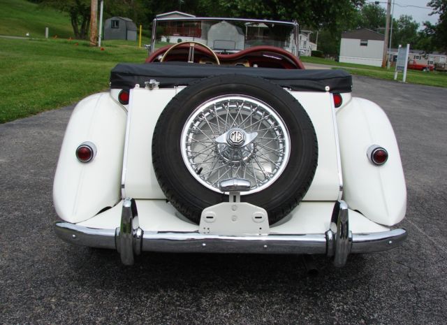 1955 White MG T-Series Convertible