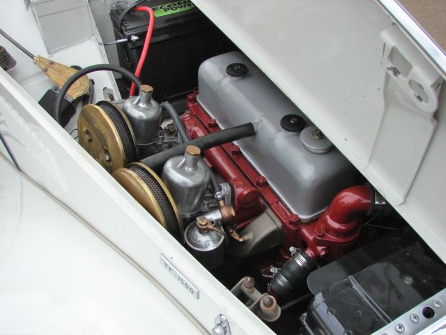 1955 White MG T-Series Convertible