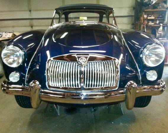 1957 Blue MG MGA Convertible