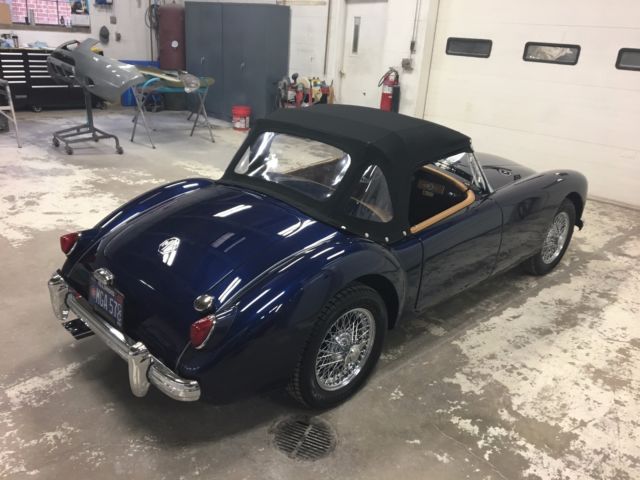 1957 Blue MG MGA Convertible