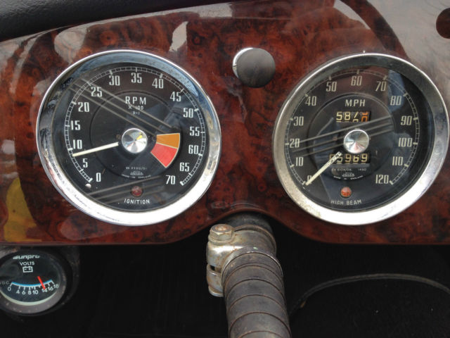 1961 Yellow MG MGA Convertible