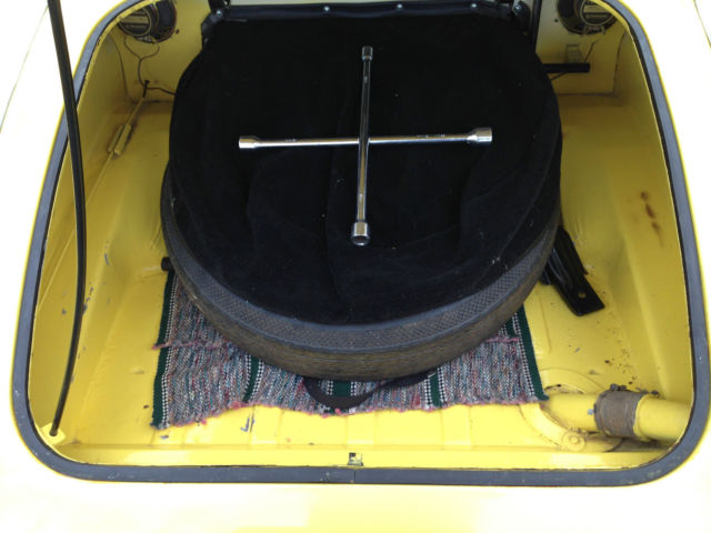 1961 Yellow MG MGA Convertible