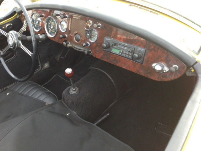 1961 Yellow MG MGA Convertible