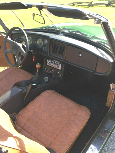 1977 Green MG MGB Convertible