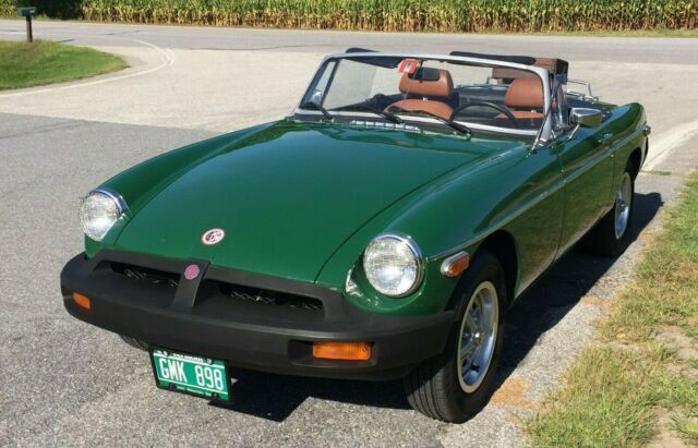 1977 Green MG MGB Convertible