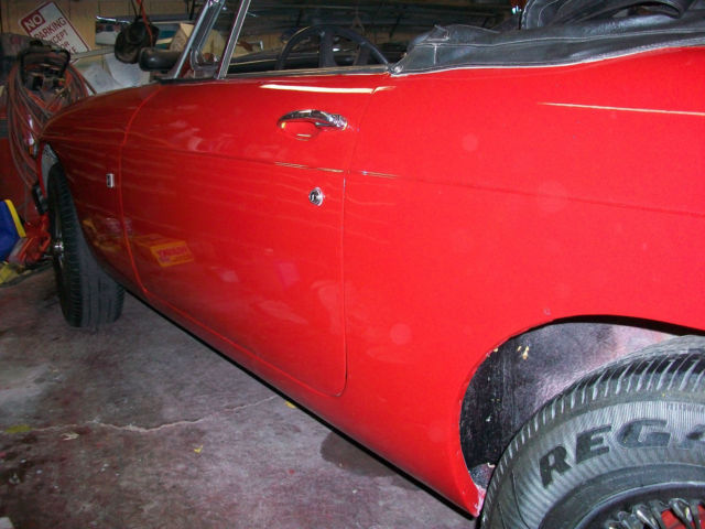 1976 Red MG MGB Convertible