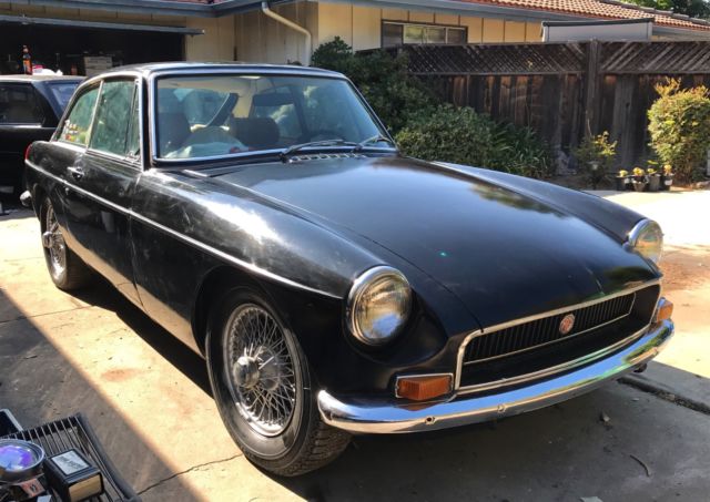 1971 Black MG MGB Coupe