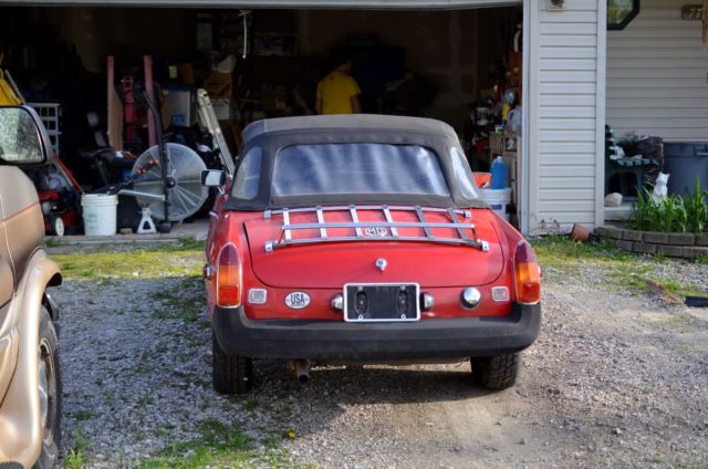 1978 Red MG MGB Convertible