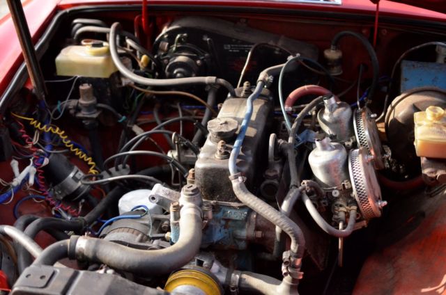 1978 Red MG MGB Convertible