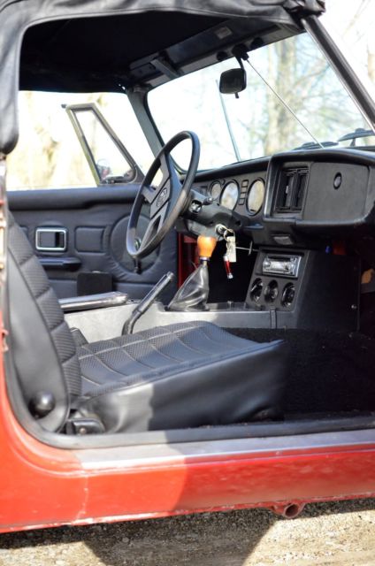1978 Red MG MGB Convertible