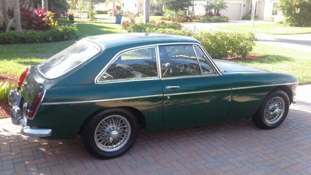 1967 Green MG MGB Coupe