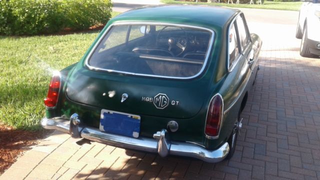 1967 Green MG MGB Coupe