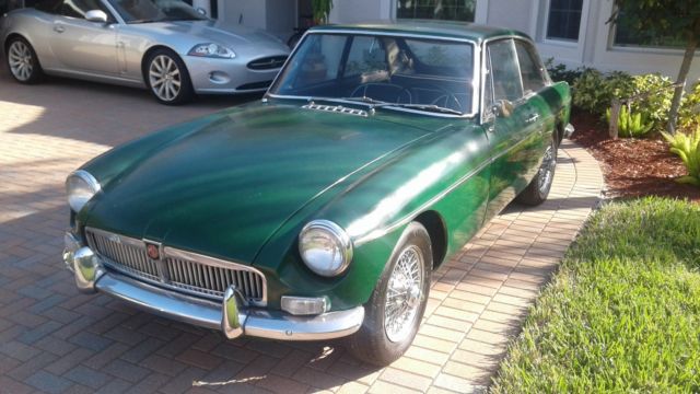 1967 Green MG MGB Coupe