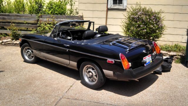 1980 Black MG MGB Convertible