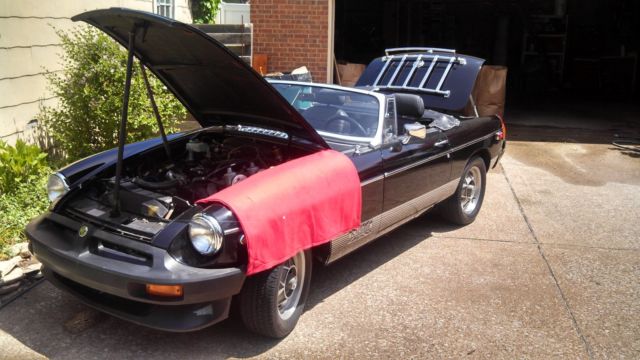 1980 Black MG MGB Convertible
