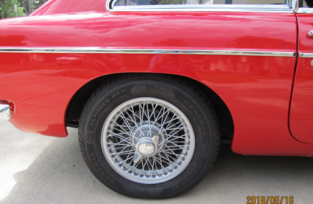 1970 Red MG MGB GT Hardtop