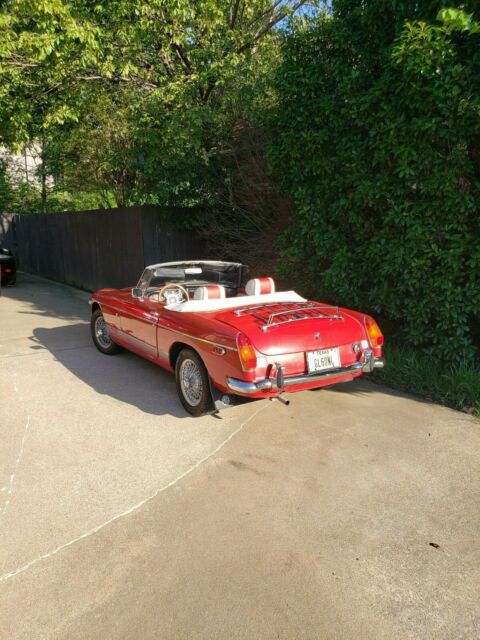 1974 Red MG MGB Convertible