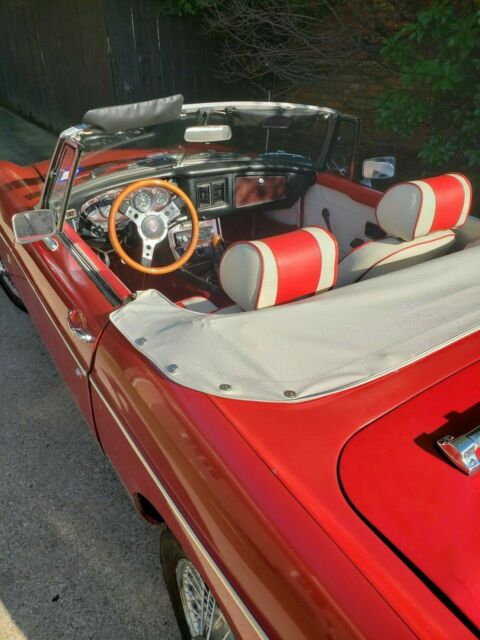 1974 Red MG MGB Convertible
