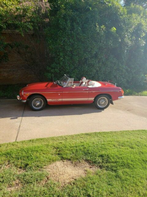 1974 Red MG MGB Convertible
