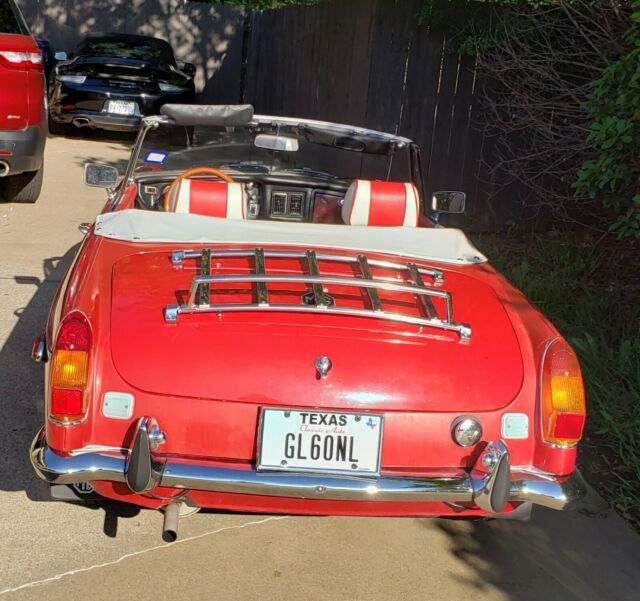 1974 Red MG MGB Convertible