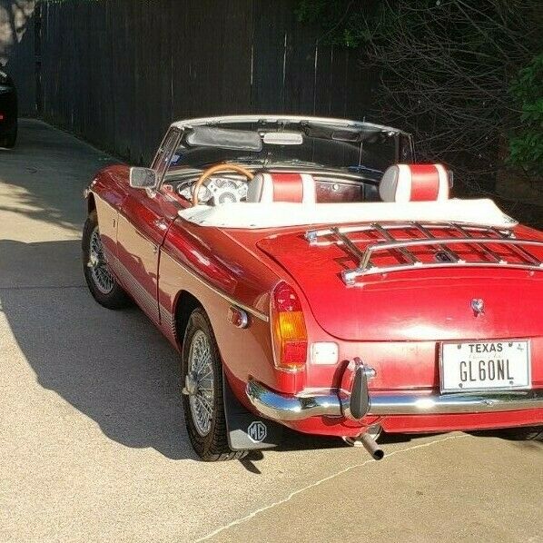 1974 Red MG MGB Convertible