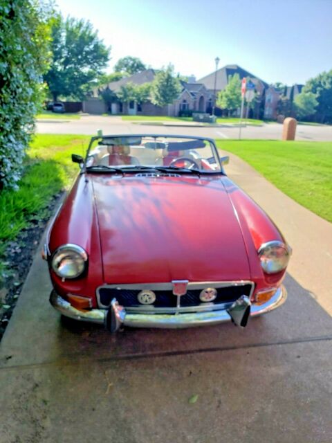1974 Red MG MGB Convertible