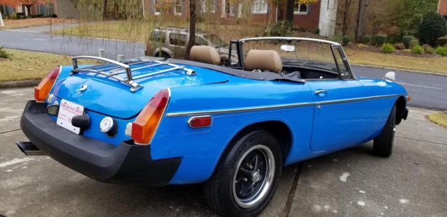1979 Blue MG MGB Convertible