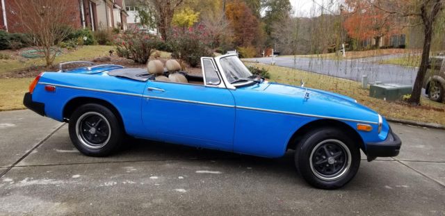 1979 Blue MG MGB Convertible