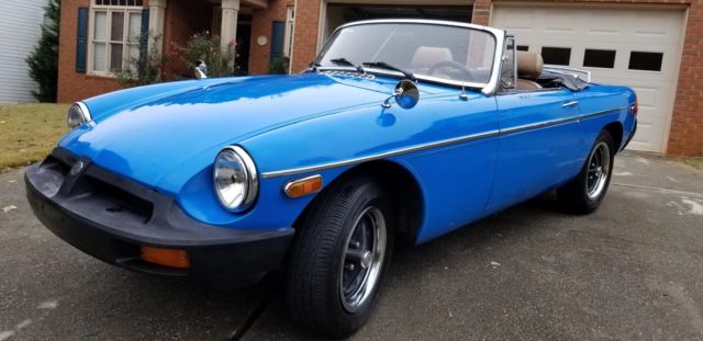 1979 Blue MG MGB Convertible