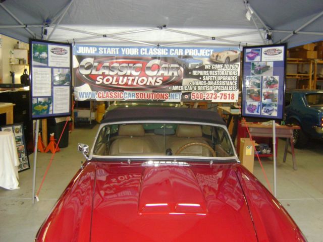 1973 Burgundy MG MGB Convertible