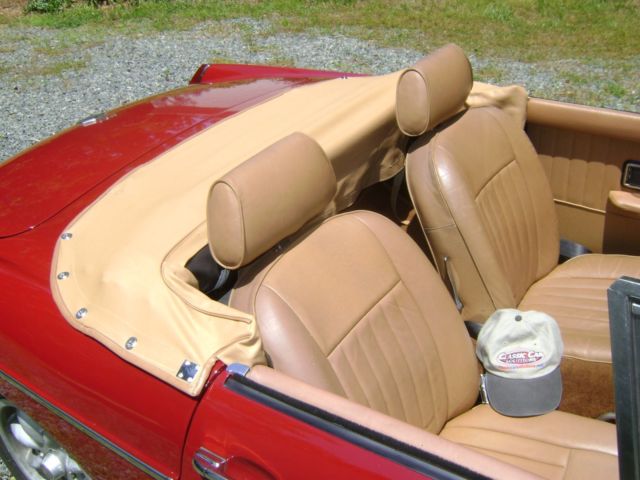 1973 Burgundy MG MGB Convertible