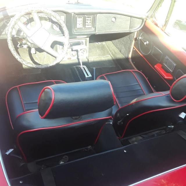 1977 Red MG MGB Convertible