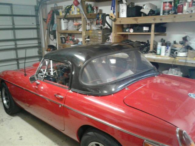 1977 Red MG MGB Convertible