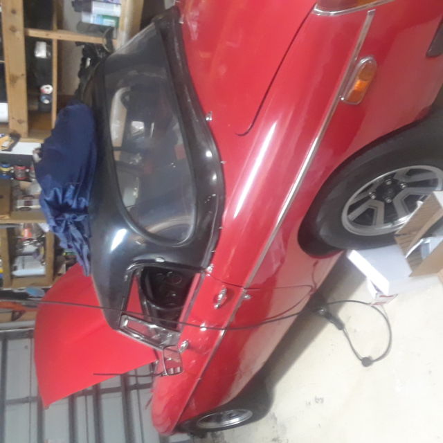 1977 Red MG MGB Convertible